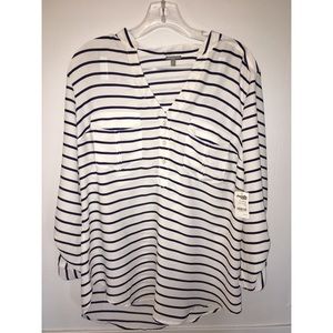 NWT black and white H&M blouse